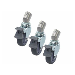  Kupo KC-080R Dia. 80mm Caster w/Brake w/Round Adapter Set for three 