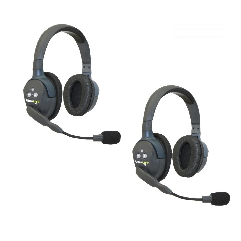 UL2D - UltraLITE служебная связь на 2 гарнитуры с двумя наушниками аккумуляторами зарядкой и кейсом